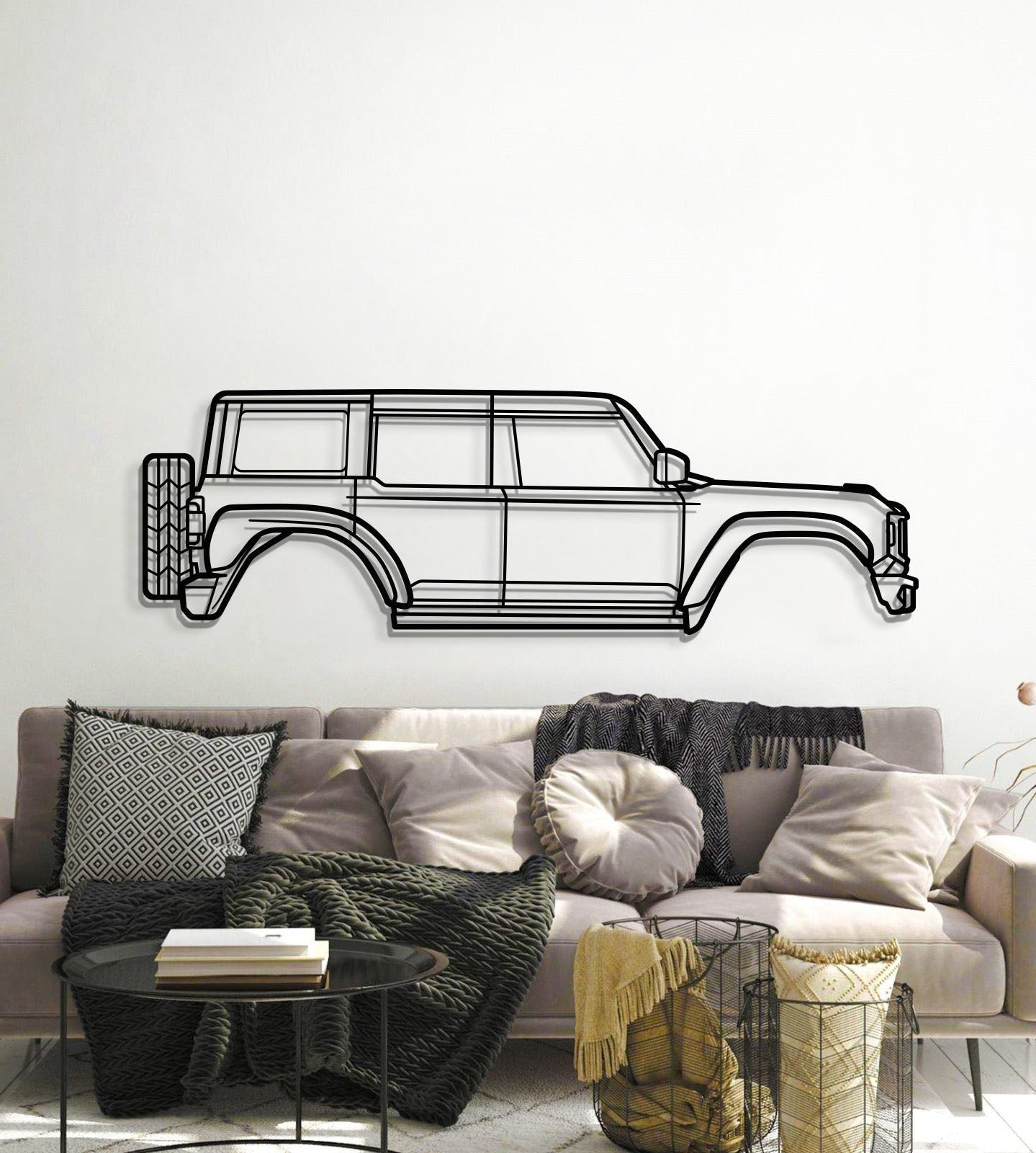 2022 Bronco Raptor Metal Car Wall Art - MT0776 - MT0776B49L-MT0776B69L-MT0776B80L-MT0776B99L-MT0776B120L-  DRIVEN - 6