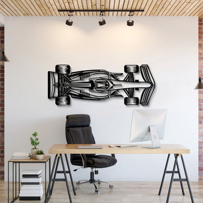 Formula 1 2022 Top View Horizontal Metal Car Wall Art - MT0979 - MT0979B49L-MT0979B69L-MT0979B80L-MT0979B99L-MT0979B120L-  DRIVEN - 1