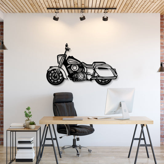 2022 Indian Springfield Dark Horse Metal Motorcycle Wall Art - MT0791 - MT0791B49L-MT0791B69L-MT0791B80L-MT0791B99L-MT0791B115L-  DRIVEN - 1