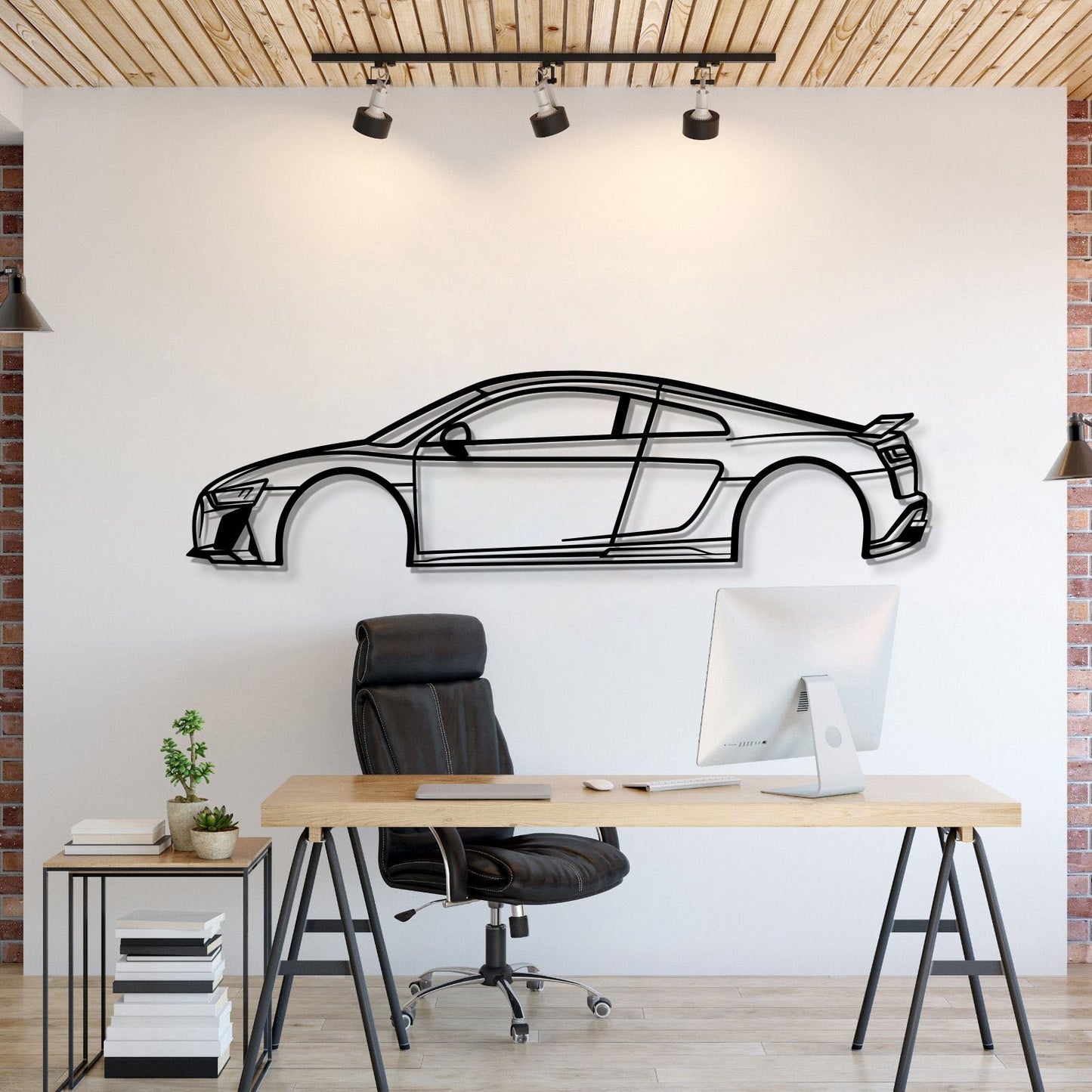 2022 R8 Metal Car Wall Art - MT0809 - MT0809B49L-MT0809B69L-MT0809B80L-MT0809B99L-MT0809B120L-  DRIVEN - 1