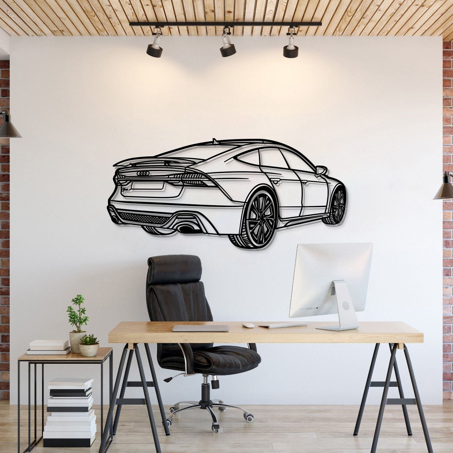 2022 RS7 Perspective Metal Car Wall Art - MT1139 - MT1139B69L-MT1139B80L-MT1139B99L-MT1139B115L-MT1139B140L-  DRIVEN - 1