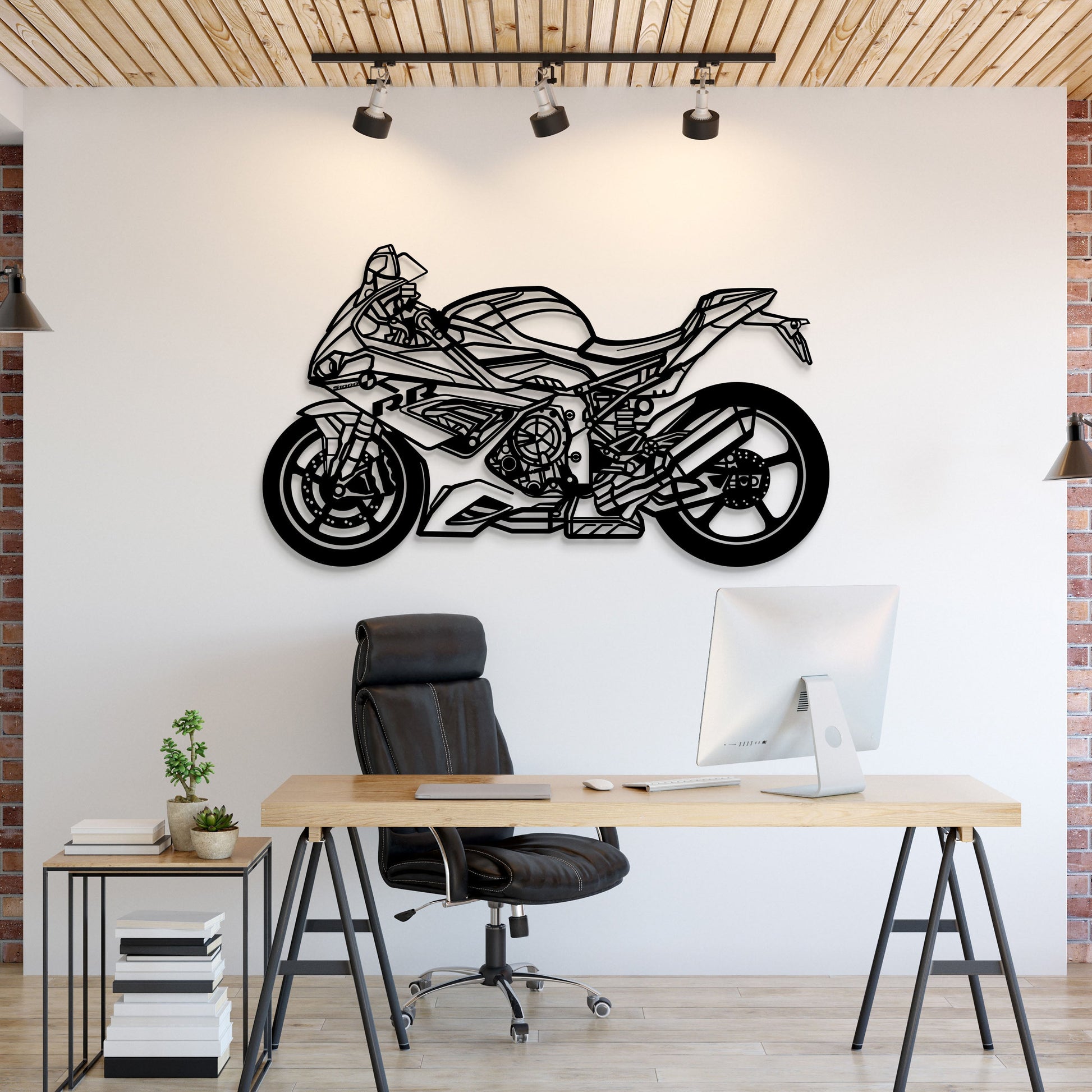 2022 S1000RR Metal Motorcycle Wall Art - MT1386 - MT1386B69L-MT1386B80L-MT1386B99L-MT1386B115L-MT1386B140L-  DRIVEN - 1
