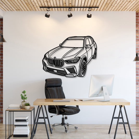 2022 X5 M Perspective Metal Car Wall Art - MT1240 - MT1240B69L-MT1240B80L-MT1240B99L-MT1240B115L-MT1240B140L-  DRIVEN - 1