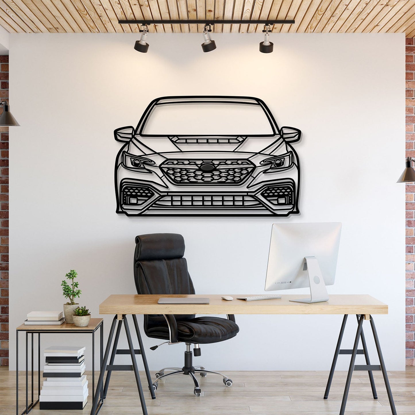 2022 WRX Front View Metal Car Wall Art - MT1373 - MT1373B69-MT1373B80-MT1373B99-MT1373B115-MT1373B140-  DRIVEN - 1