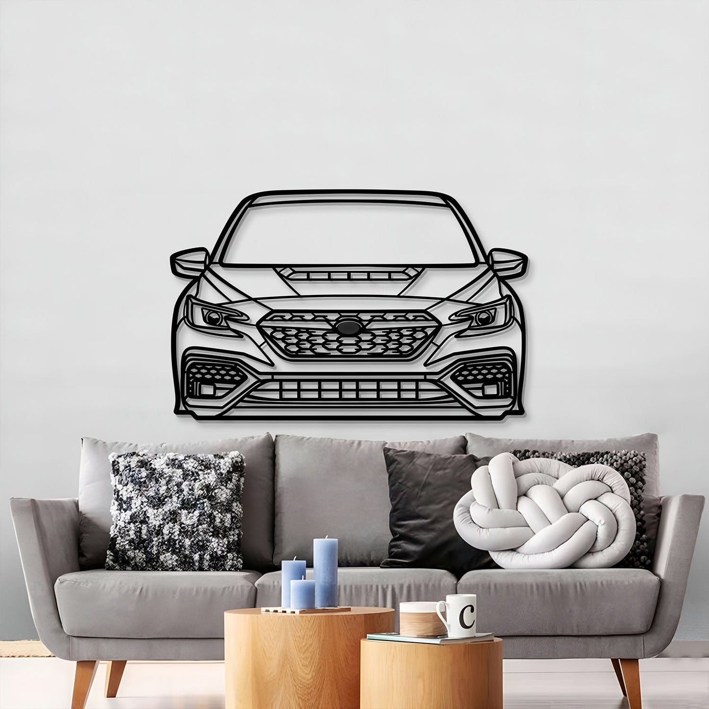 2022 WRX Front View Metal Car Wall Art - MT1373 - MT1373B69-MT1373B80-MT1373B99-MT1373B115-MT1373B140-  DRIVEN - 6
