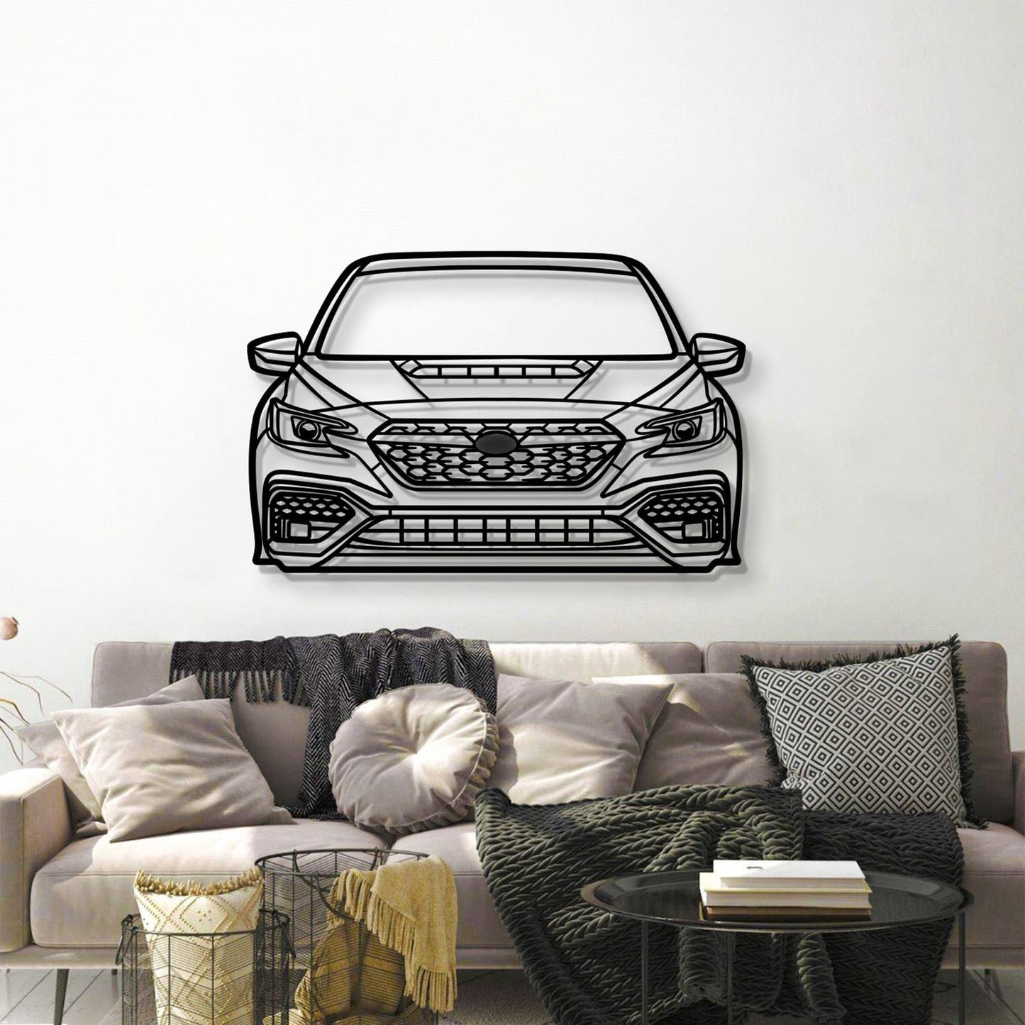 2022 WRX Front View Metal Car Wall Art - MT1373 - MT1373B69-MT1373B80-MT1373B99-MT1373B115-MT1373B140-  DRIVEN - 3