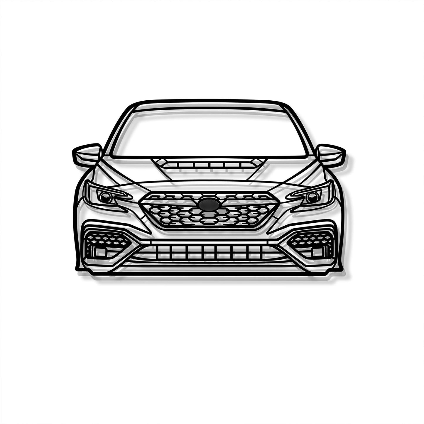 2022 WRX Front View Metal Car Wall Art - MT1373 - MT1373B69-MT1373B80-MT1373B99-MT1373B115-MT1373B140-  DRIVEN - 7