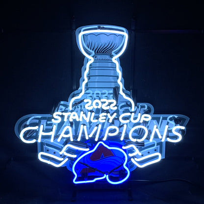 2022 Stanley Cup Champions Colorado Avalanche Neon Signs Light - ME966-  DRIVEN - 1