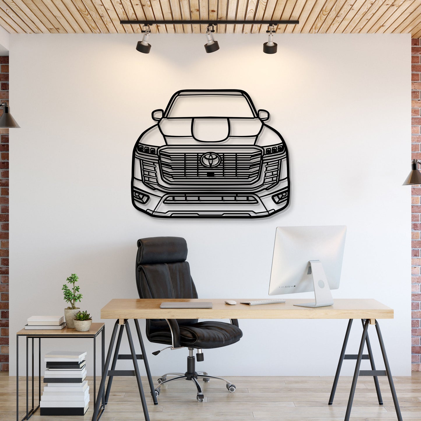 2022 Land Cruiser Front View Metal Car Wall Art - MT1375 - MT1375B69-MT1375B80-MT1375B99-MT1375B115-MT1375B140-  DRIVEN - 1