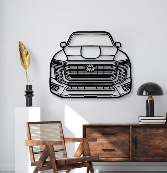 2022 Land Cruiser Front View Metal Car Wall Art - MT1375 - MT1375B69-MT1375B80-MT1375B99-MT1375B115-MT1375B140-  DRIVEN - 2