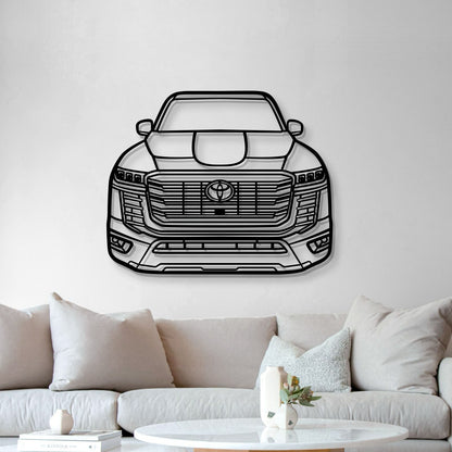 2022 Land Cruiser Front View Metal Car Wall Art - MT1375 - MT1375B69-MT1375B80-MT1375B99-MT1375B115-MT1375B140-  DRIVEN - 5