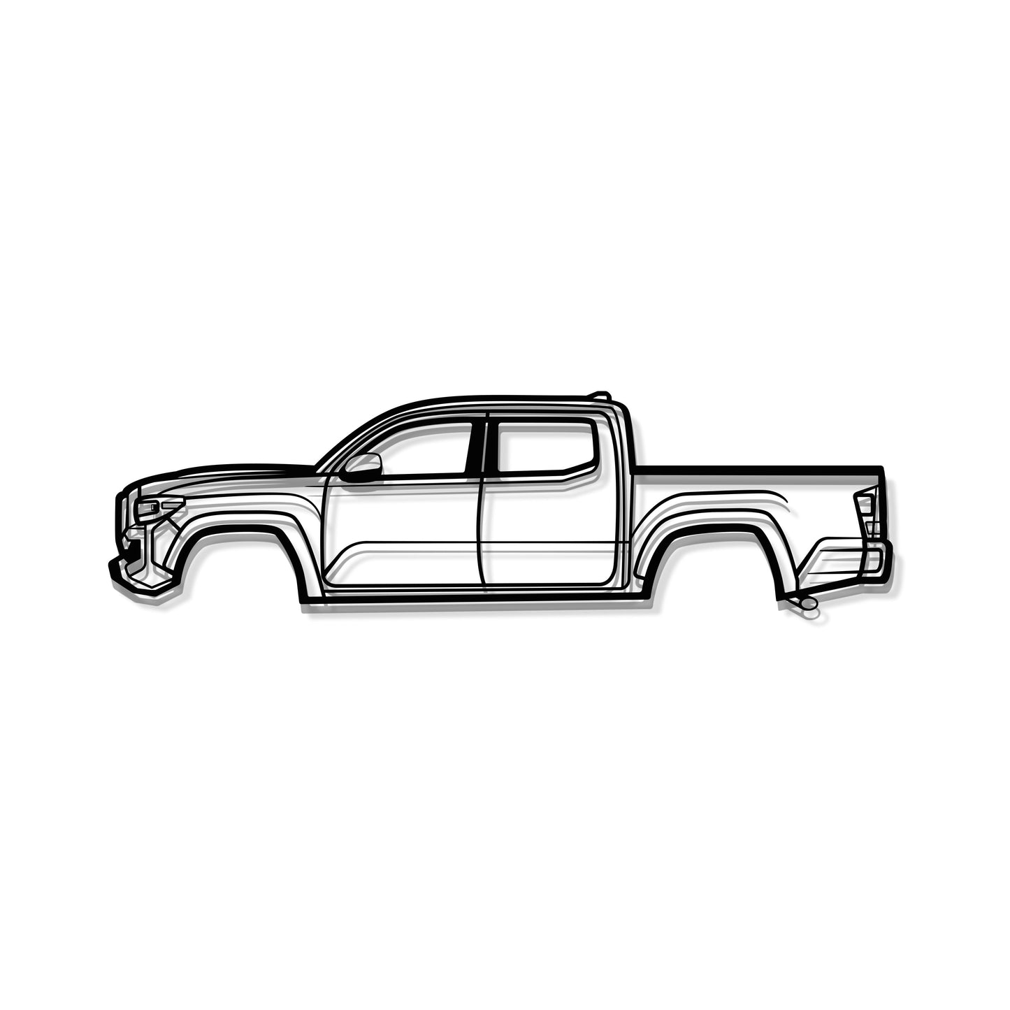 2022 Tacoma Metal Car Wall Art - MT0815 - MT0815B49L-MT0815B69L-MT0815B80L-MT0815B99L-MT0815B120L-  DRIVEN - 8