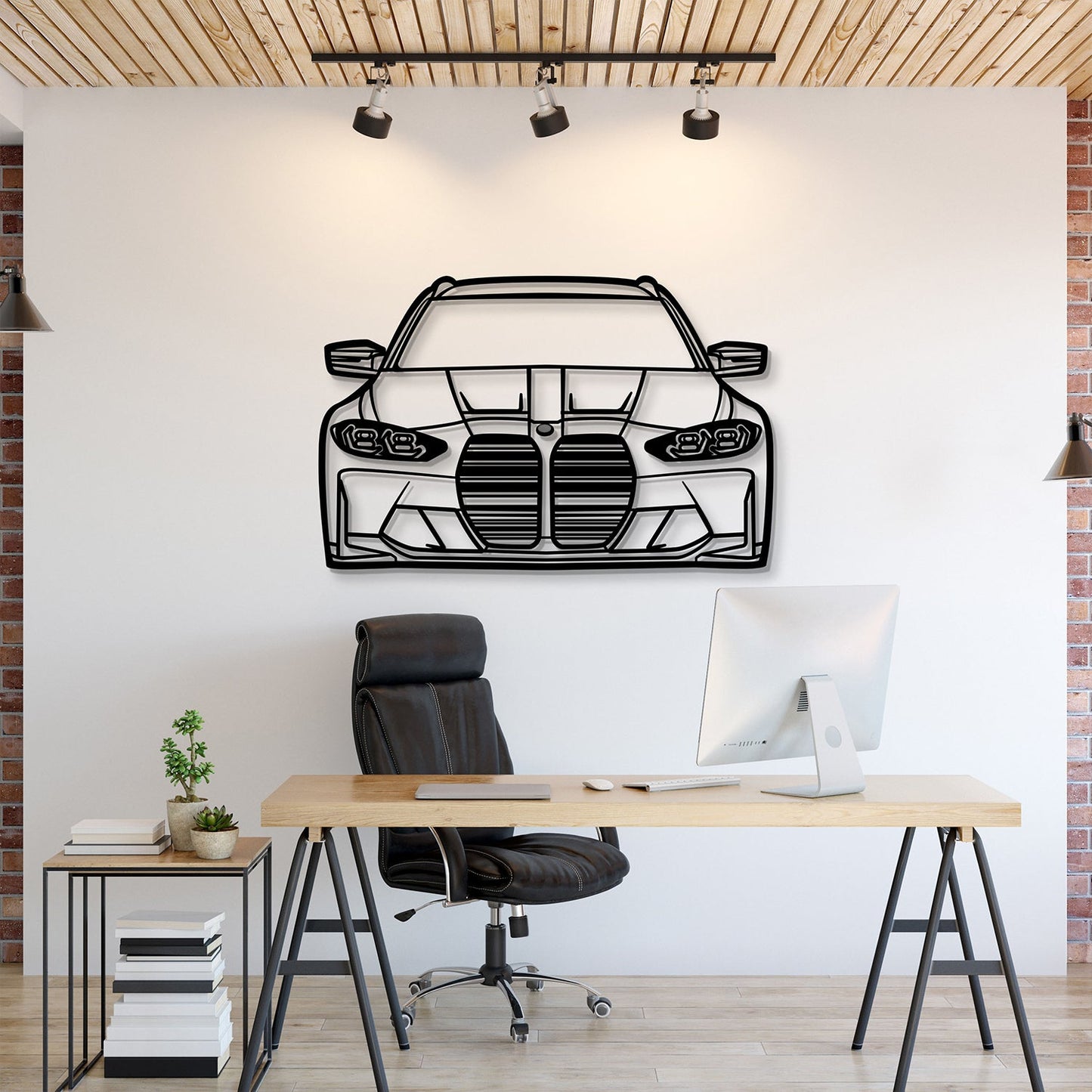 2023 G81 M3 Touring Front View Metal Car Wall Art - MT1327 - MT1327B69-MT1327B80-MT1327B99-MT1327B115-MT1327B140-  DRIVEN - 1