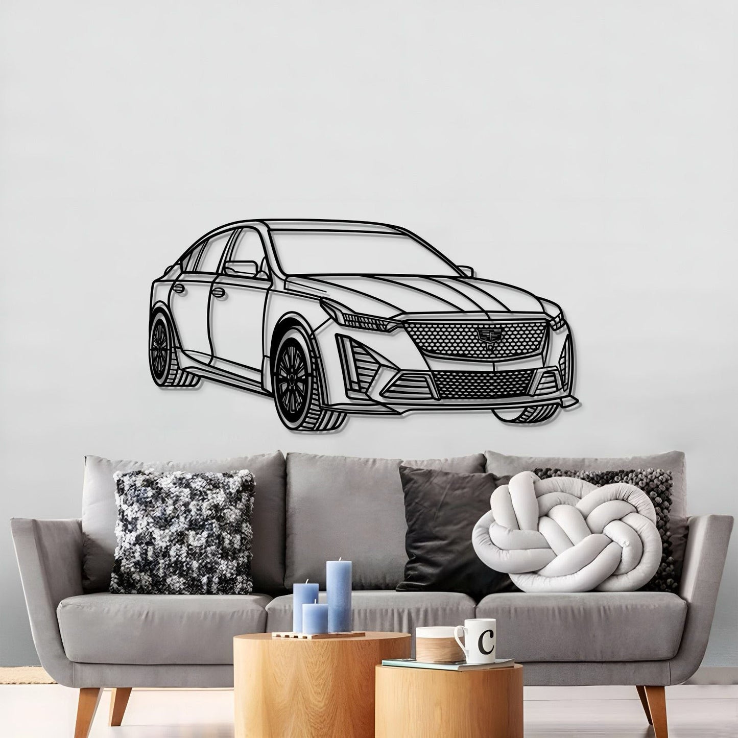 2023 CT5-V Blackwing Perspective Metal Car Wall Art - MT1146 - MT1146B69L-MT1146B80L-MT1146B99L-MT1146B115L-MT1146B140L-  DRIVEN - 3