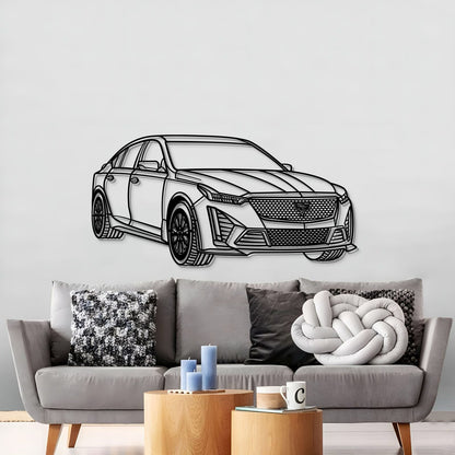 2023 CT5-V Blackwing Perspective Metal Car Wall Art - MT1146 - MT1146B69L-MT1146B80L-MT1146B99L-MT1146B115L-MT1146B140L-  DRIVEN - 3