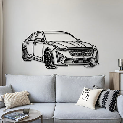 2023 CT5-V Blackwing Perspective Metal Car Wall Art - MT1146 - MT1146B69L-MT1146B80L-MT1146B99L-MT1146B115L-MT1146B140L-  DRIVEN - 4