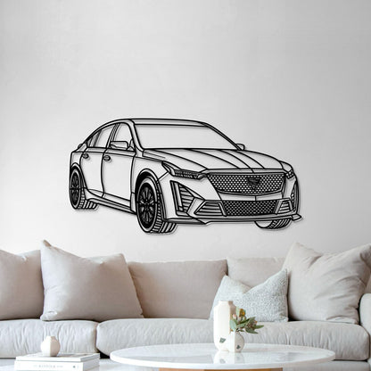 2023 CT5-V Blackwing Perspective Metal Car Wall Art - MT1146 - MT1146B69L-MT1146B80L-MT1146B99L-MT1146B115L-MT1146B140L-  DRIVEN - 5