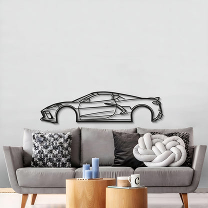 2023 Corvette C8 Metal Car Wall Art - MT0824 - MT0824B49L-  DRIVEN - 3