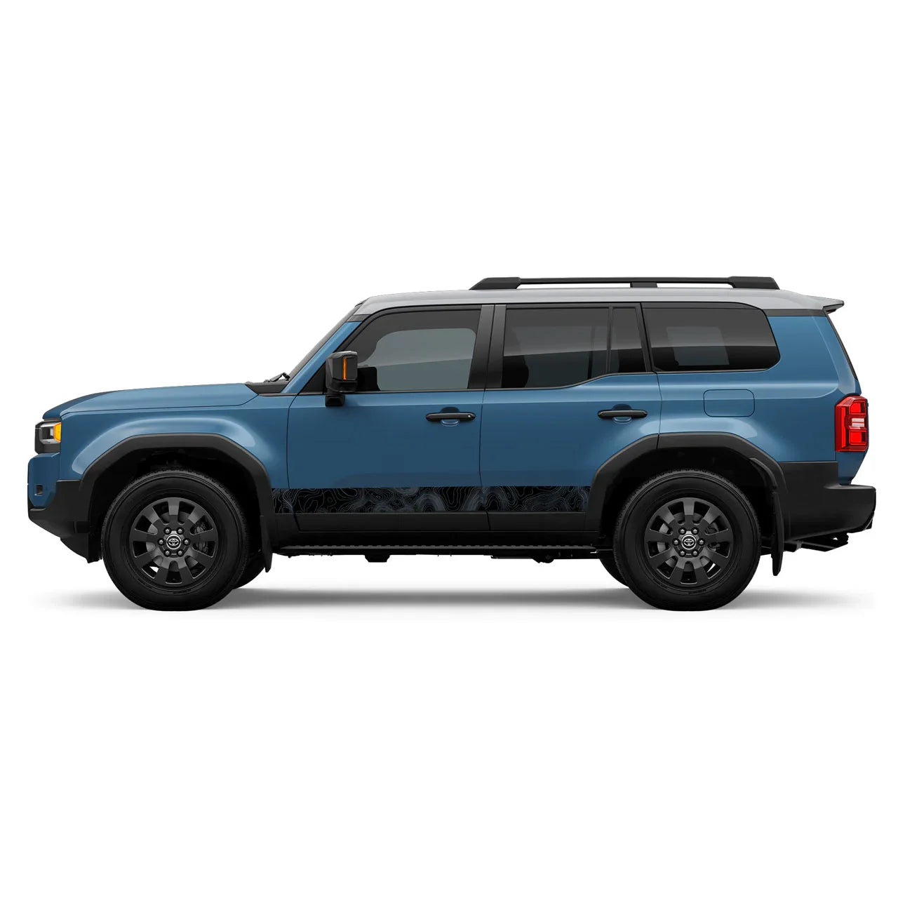 Topographic Map Lower Door Protector - 2024+ Land Cruiser - 24LANDCRUISERLWDR-TRI-1-24LANDCRUISERLWDR-TRI-2-24LANDCRUISERLWDR-TRI-3-24LANDCRUISERLWDR-TRI-4-  DRIVEN - 1