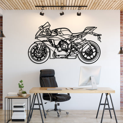 2024 YZF-R1 Metal Motorcycle Wall Art - MT1424 - MT1424B69L-MT1424B80L-MT1424B99L-MT1424B115L-MT1424B140L-  DRIVEN - 1