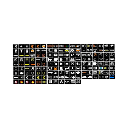 Auxiliary Switch Labels (Upfitter) - 2019+ GM and Chevy Vehicles - 19GMCHEVY-SYMBOLS-  DRIVEN - 5