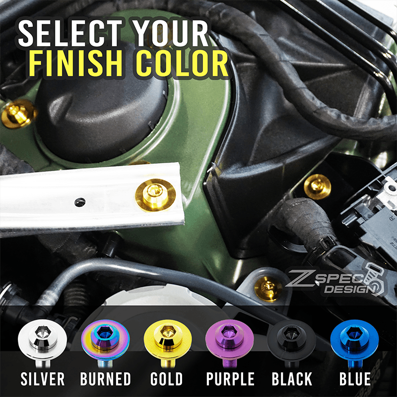 ZSPEC Stage-3 Dress Up Bolts® Fastener Kit for Scion FRS, Subaru BRZ, Toyota 86 '13-21, Titanium - ZSD-574078-ZSD-574085-ZSD-574092-ZSD-574108-ZSD-574115-  DRIVEN - 2