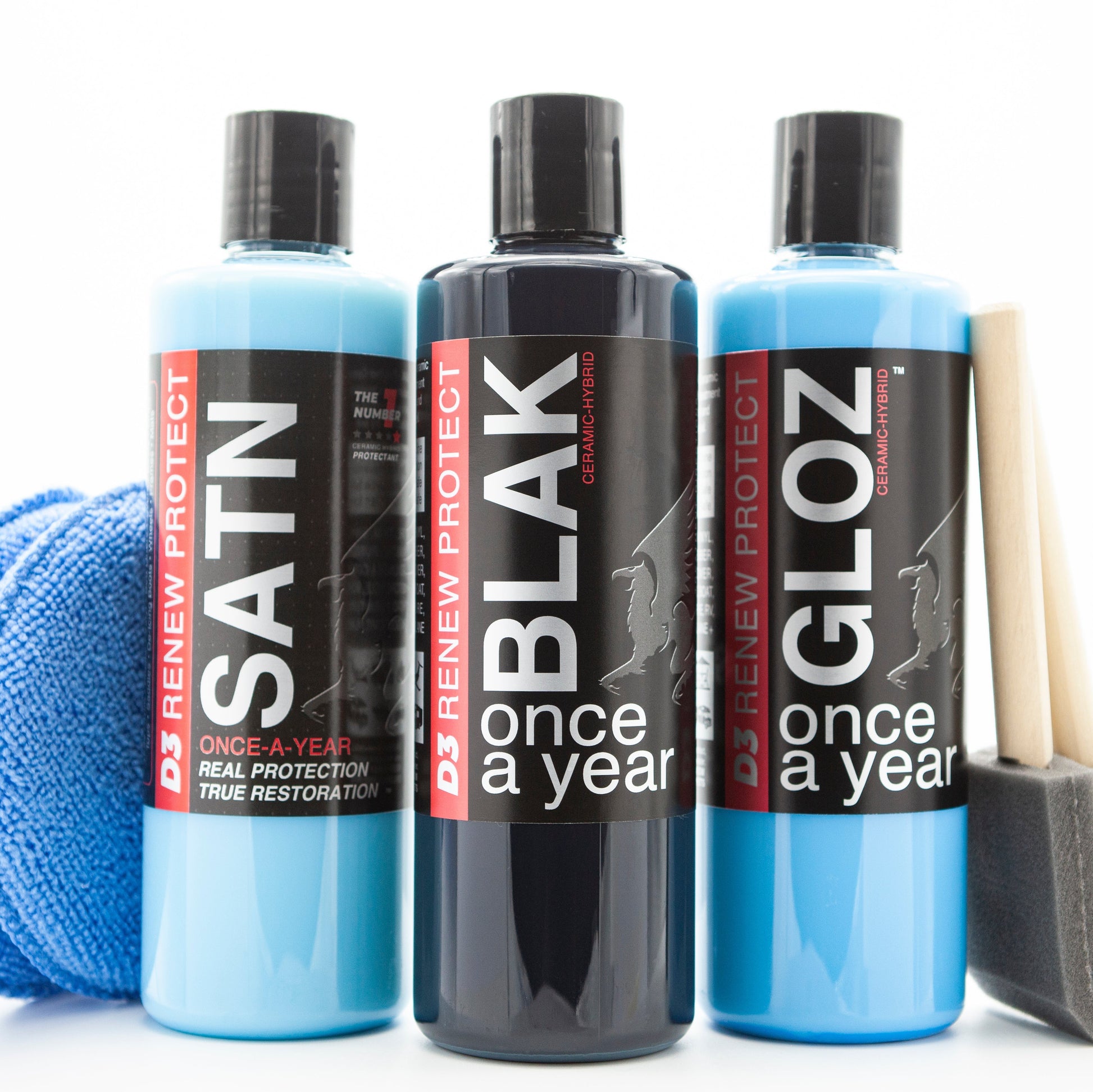 D3 RENEW PROTECT | Home/Shop Set | BLAK + GLOZ + SATN | w/ 2 PREP - HOME SET-SHOP SET-  DRIVEN - 13