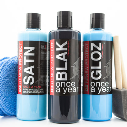 D3 RENEW PROTECT | Home/Shop Set | BLAK + GLOZ + SATN | w/ 2 PREP - HOME SET-SHOP SET-  DRIVEN - 13