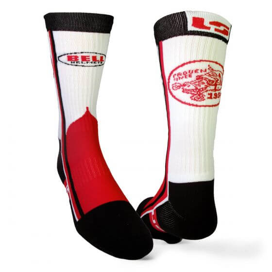 Bell Helmets - BELL | RACING SOCKS - BLACK/OPTIC WHITE