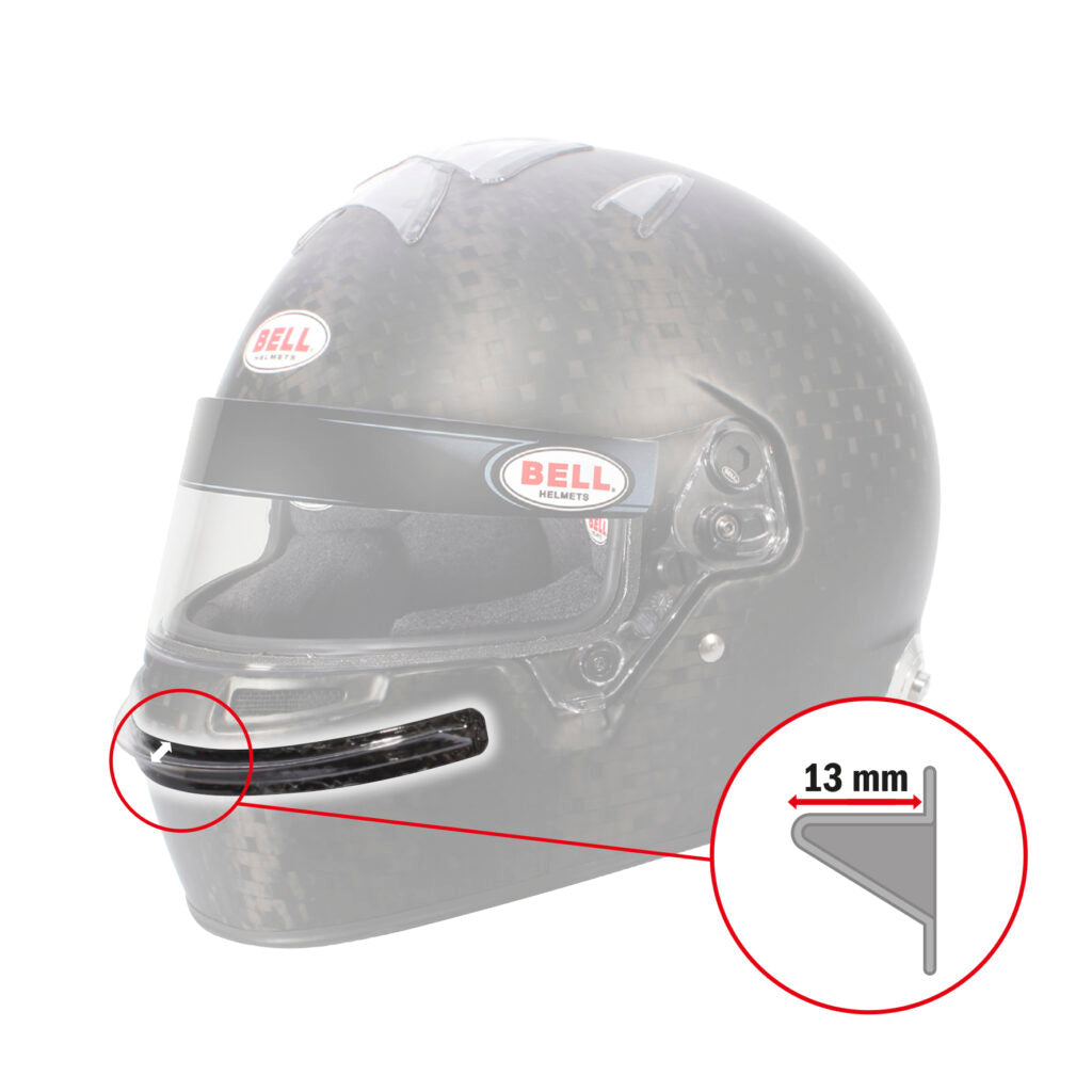 BELL | HP7 Chin Bar Gurney - Clear | Front Spoiler | Helmet Aerodynamics