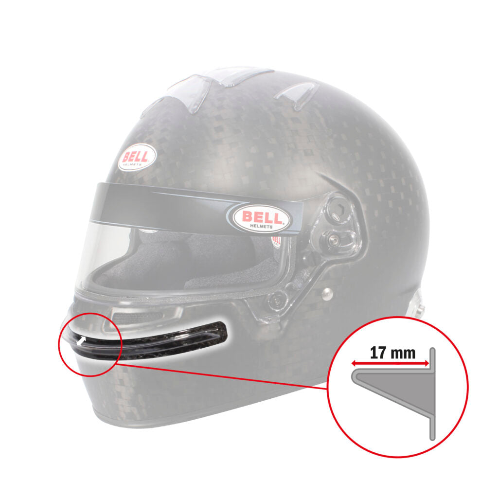 BELL | HP7 Chin Bar Gurney - Clear | Front Spoiler | Helmet Aerodynamics