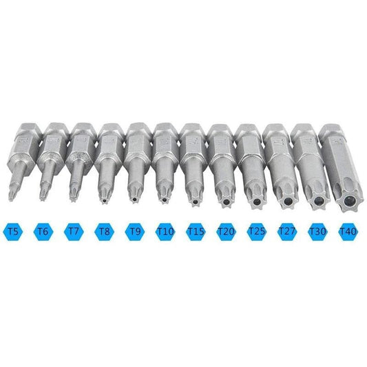 21 Offroad Torx 1/4" Screwdriver Bit Set (T5 T6 T7 T8 T9 T10 T15 T20 T25 T 27 T30 T40) - Universal - torTORX14-  DRIVEN - 2