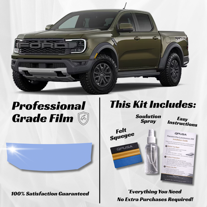 Ford Ranger Raptor (2024-2026) Partial Hood PPF Protection Kit - Pre-Cut - sku-51615037718660-  DRIVEN - 1