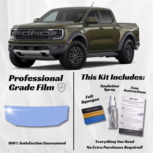 Ford Ranger Raptor (2024-2026) Partial Hood PPF Protection Kit - Pre-Cut - sku-51615037718660-  DRIVEN - 1