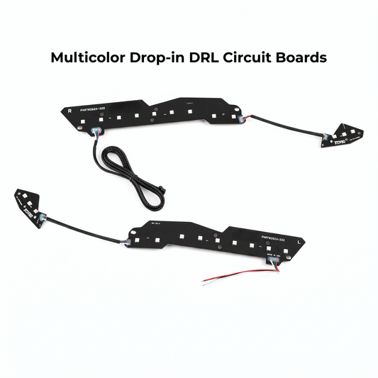 GMC Sierra 1500 Multicolor DRL Boards (2016-2018) - E21 | A12 | P2   - BX5-  DRIVEN - 2