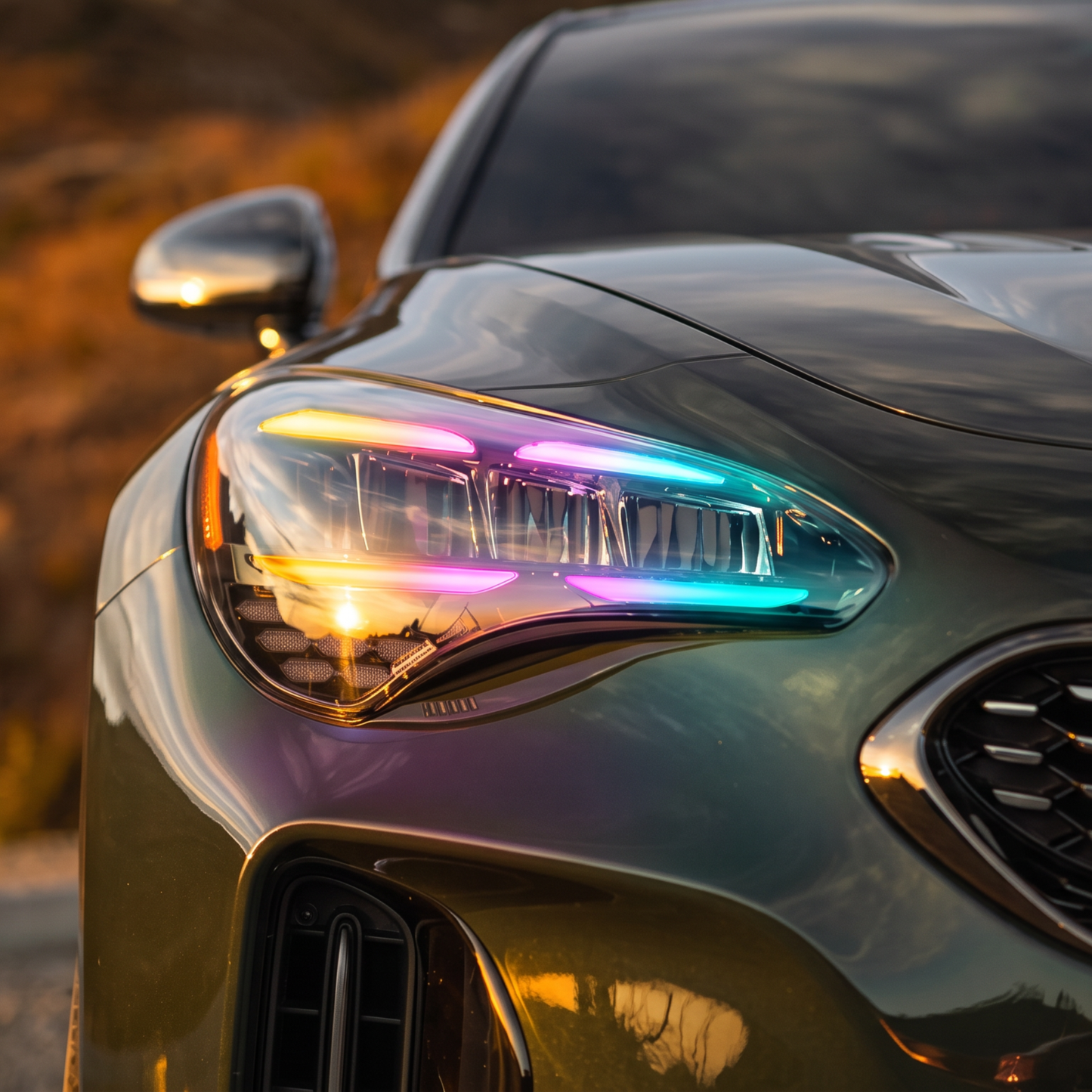Kia Stinger Multicolor Flow Series DRL Boards (2017-2024) - S2 | A20 | P2   - BX3-  DRIVEN - 2