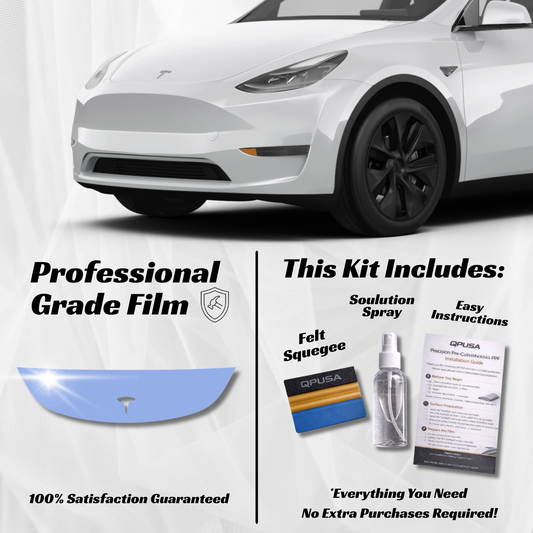 Tesla Model Y (2024+) Partial Hood PPF Protection Kit - Pre-Cut - sku-51589625970820-  DRIVEN - 1