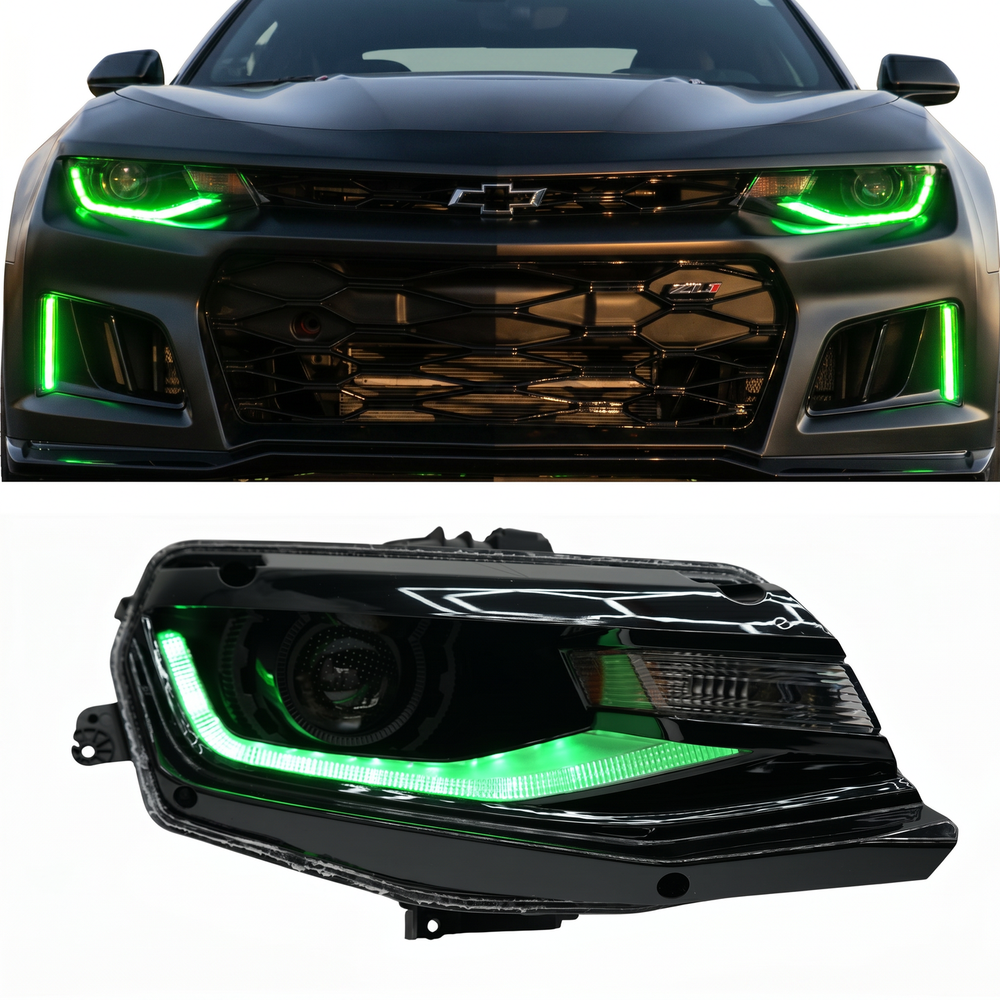 Chevrolet Camaro Flow Series Multicolor DRL Boards (2016-2018) - F13 | A20 | P2   - BX2-F13 | G20 | A20 | P2   - BX1-F13 | B3 | A20 | P2   - BX1-F13 | B3 | G20| A20 | P2   - BX1-  DRIVEN - 1