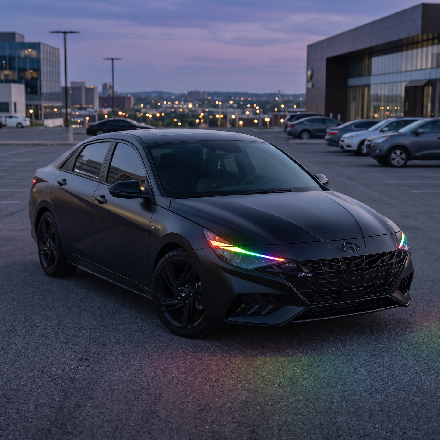 Hyundai Elantra Multicolor Flow Series DRL Boards (2021-2023) - E25 | A20 | P2   - BX1-  DRIVEN - 5