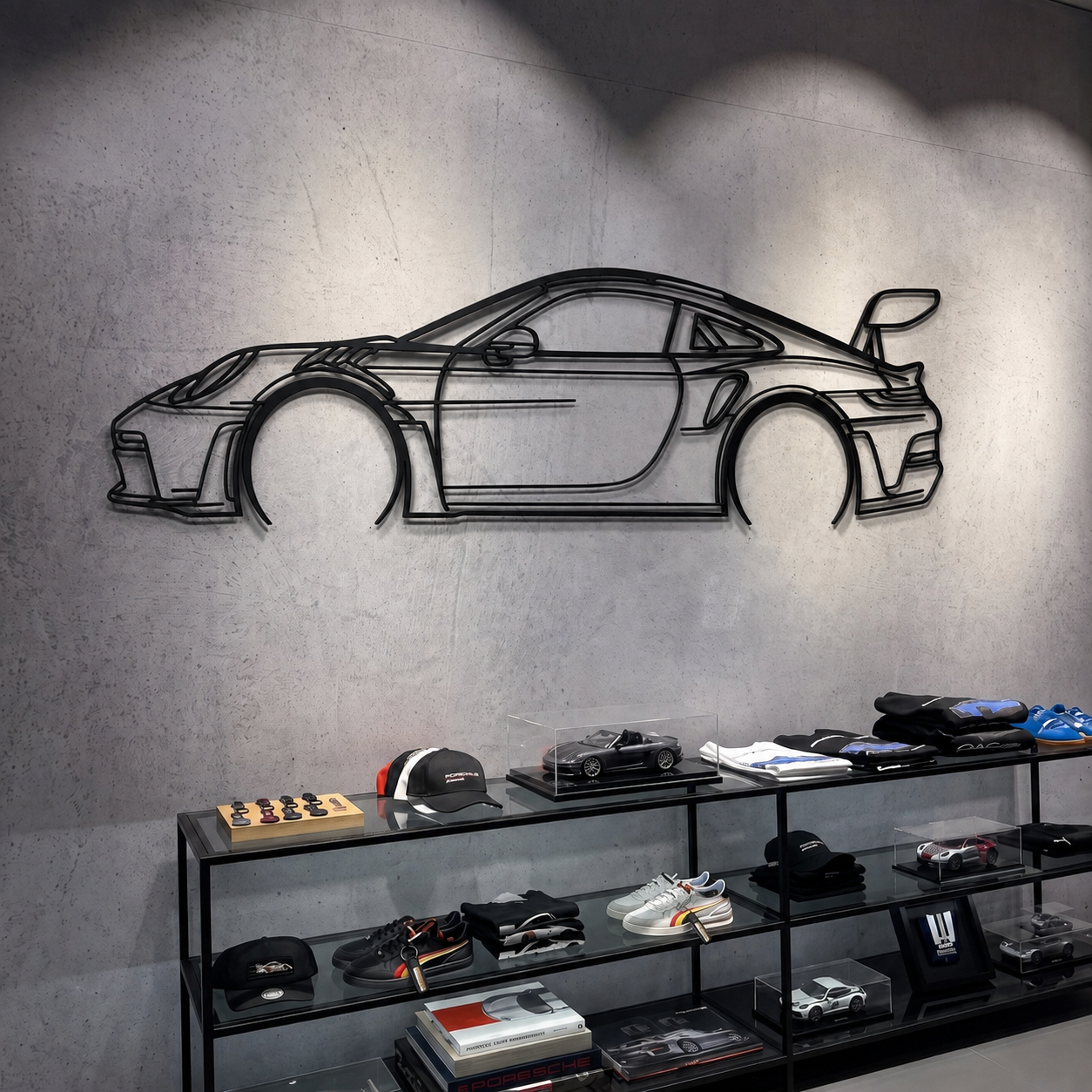 911 GT3 RS Model 992 Detailed Metal Car Wall Art - MT0859 - MT0859B49L-  DRIVEN - 2