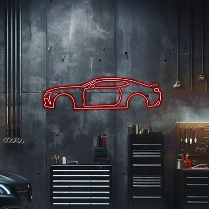 Camaro SS Metal Neon Car Wall Art - MTN0020 - MTN0020W99L-MTN0020W120L-MTN0020W140L-MTN0020R99L-MTN0020R120L-  DRIVEN - 2