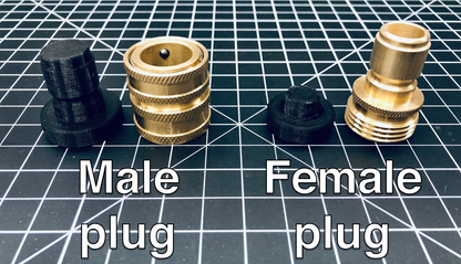 DribbleStopper Plug for Pressure Washer & Garden Hose Quick Disconnect Fittings