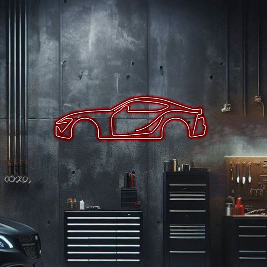 Supra MK5 Metal Neon Car Wall Art - MTN0047 - MTN0047W99L-MTN0047W120L-MTN0047W140L-MTN0047R99L-MTN0047R120L-  DRIVEN - 2