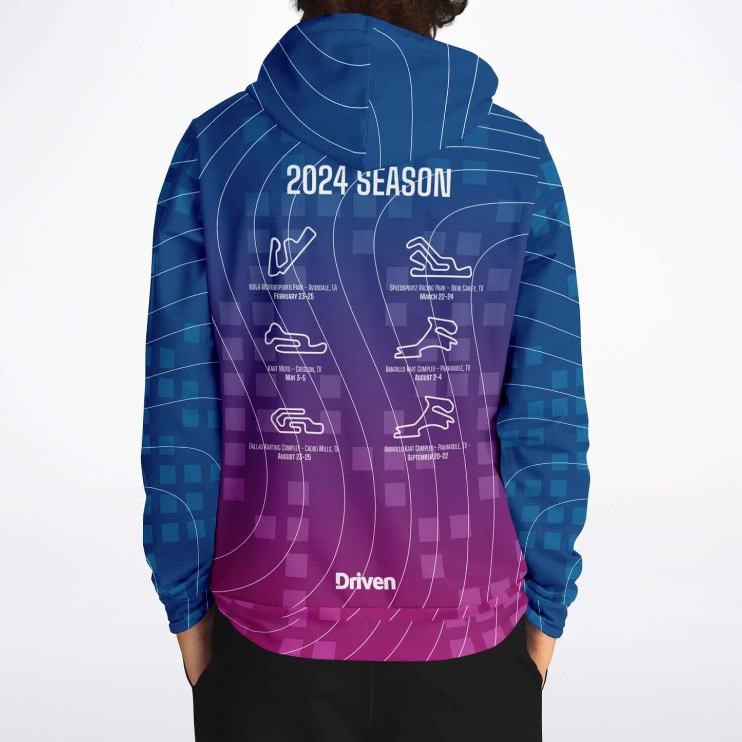 DRIVEN | TSRS '24 | Hoodie - Adult - Pink/Blue