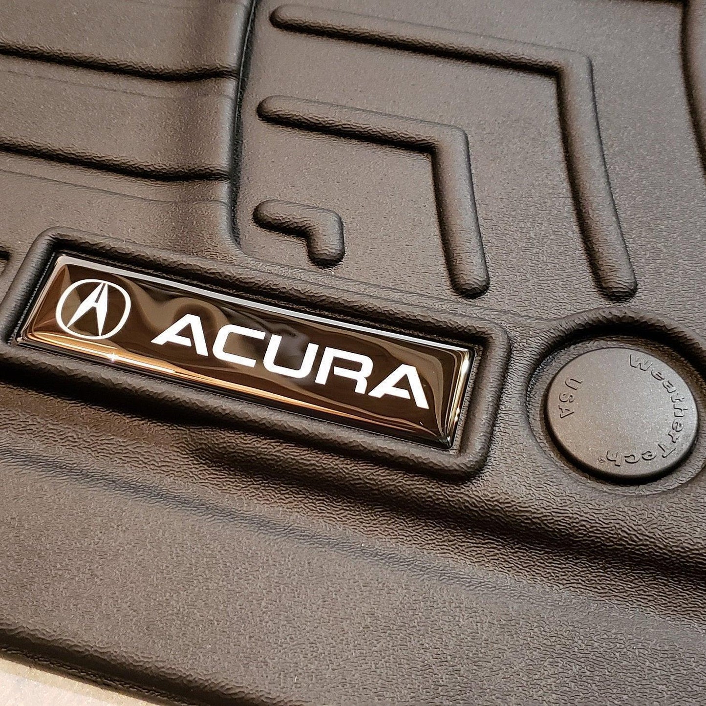 Acura Domed Emblem Inserts for All-Weather Floor Mats (PAIR) - sku-21259694473270-  DRIVEN - 2
