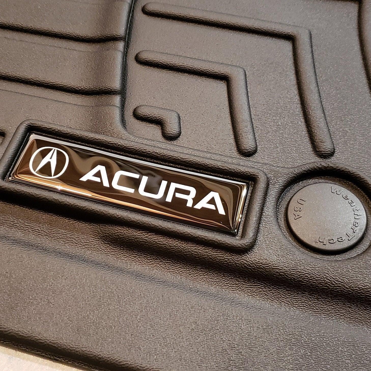 Acura Domed Emblem Inserts for All-Weather Floor Mats (PAIR) - sku-21259694473270-  DRIVEN - 2