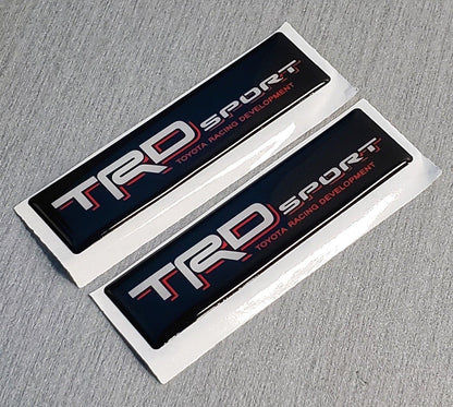2x Domed Toyota TRD Sport Emblem Inserts for Weathertech Floor Mats Tacoma Tundra - TRDSPORTWT-  DRIVEN - 1