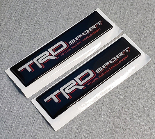 2x Domed Toyota TRD Sport Emblem Inserts for Weathertech Floor Mats Tacoma Tundra - TRDSPORTWT-  DRIVEN - 1