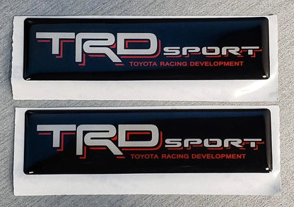 2x Domed Toyota TRD Sport Emblem Inserts for Weathertech Floor Mats Tacoma Tundra - TRDSPORTWT-  DRIVEN - 2