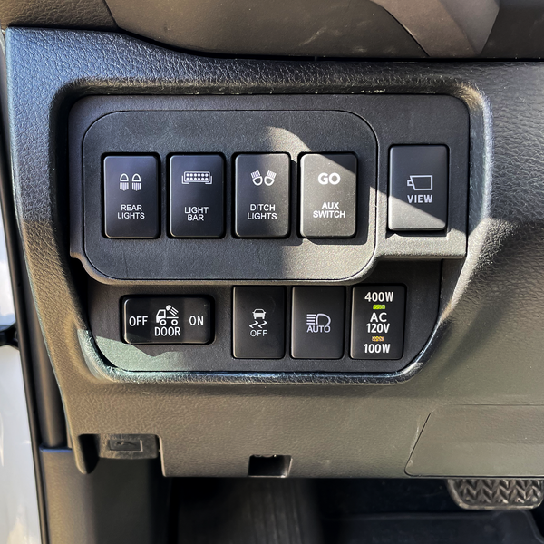 Base Switch Panel for 4 Short Switches (Tacoma Double Cab) - GO-001-  DRIVEN - 5